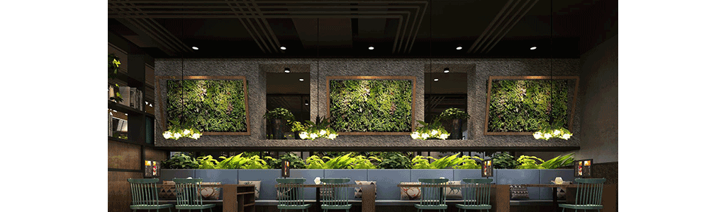 餐廳設計融園林于裝飾