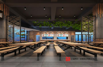 河南牧業經濟學院餐廳二層設計案例