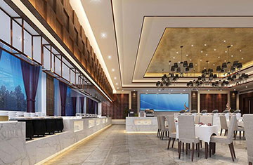 晉城金輦大酒店自助餐廳設計